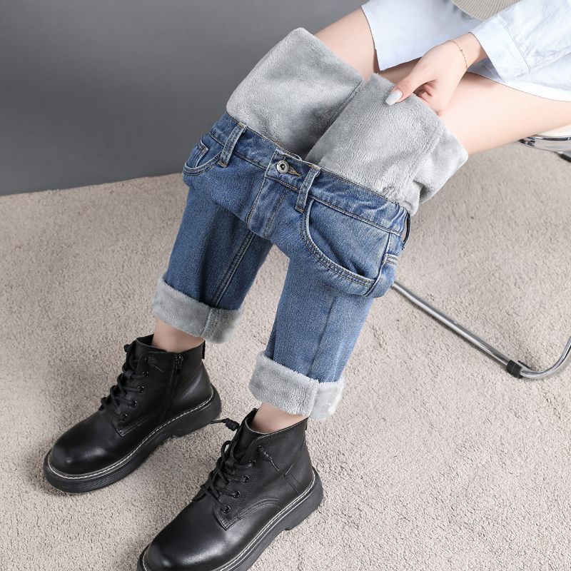 Jeans de Cintura Alta Cintura Elástica - O Retalho