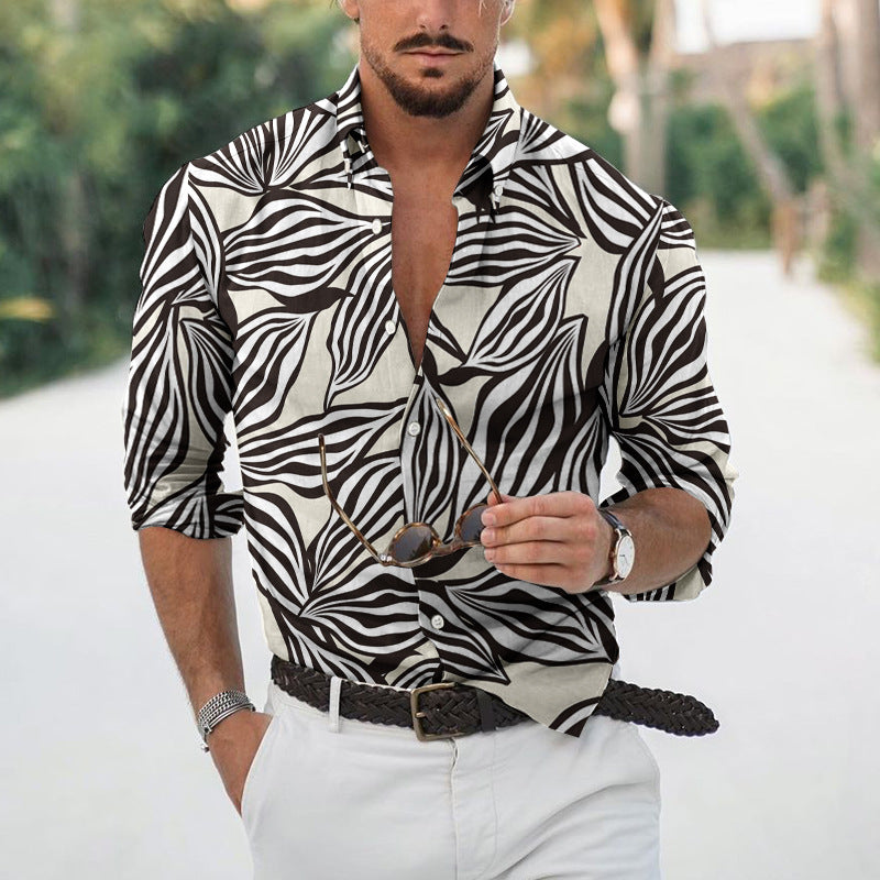 🌊Camisa Tropical Masculina Retrô - O Retalho