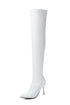 High Boots Women Stiletto High Heel Side Zipper Stretch - O Retalho