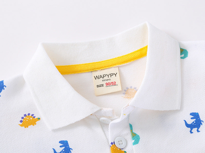 Camisa Polo Infantil Com Mangas Curtas - O Retalho