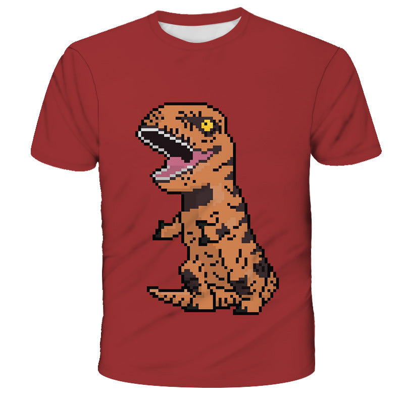 Camiseta de Manga Curta para Crianças Impressa em 3D - O Retalho