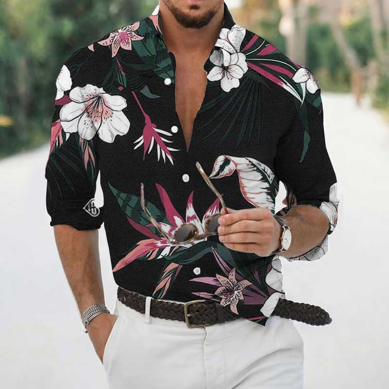 🌊Camisa Tropical Masculina Retrô - O Retalho