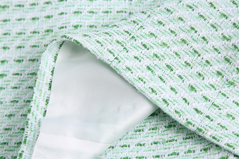 Blazer de textura xadrez - O Retalho