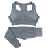 Conjunto Leggings de Cintura Alta e Top Crop Fitness Esportivo - O Retalho