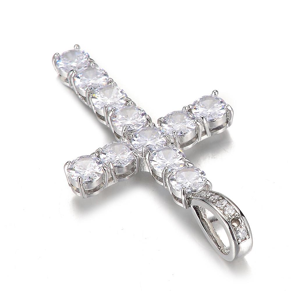 Colar Cruz De Zircão Para Mulheres - O Retalho