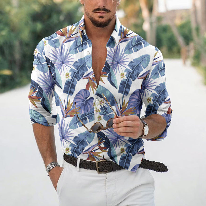 🌊Camisa Tropical Masculina Retrô - O Retalho
