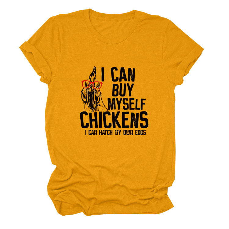 Printed Loose Short-sleeved T-shirt - O Retalho