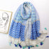 Baroque Geometric Printed Silk Scarf - O Retalho