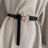 Thin Belt With Suit Coat Knot Decoration - O Retalho