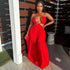 Vestido Mop com Detalhe de Amarração Halter e Cruzado com Smocking - O Retalho