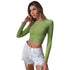 Crop top sem costas casual de malha - O Retalho