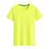 Cotton Blank With No Printed Patterns Round Neck Short T-shirt - O Retalho