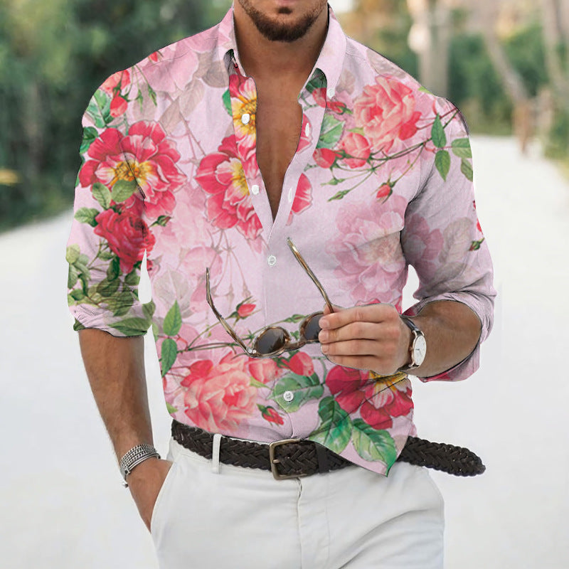 🌊Camisa Tropical Masculina Retrô - O Retalho