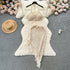 Women's Fashion Skirt Knitted Two-piece