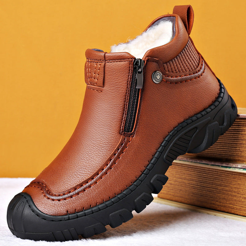 Sapatos de algodão para homens com isolamento de pelúcia - O Retalho