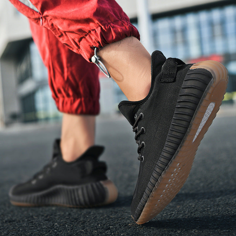 sapatos masculinos adequados para o verão com tecido elástico - O Retalho