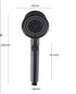 Five-color Wind Turbine Shower Head 56 Speed Water Silicone Shower Head - O Retalho