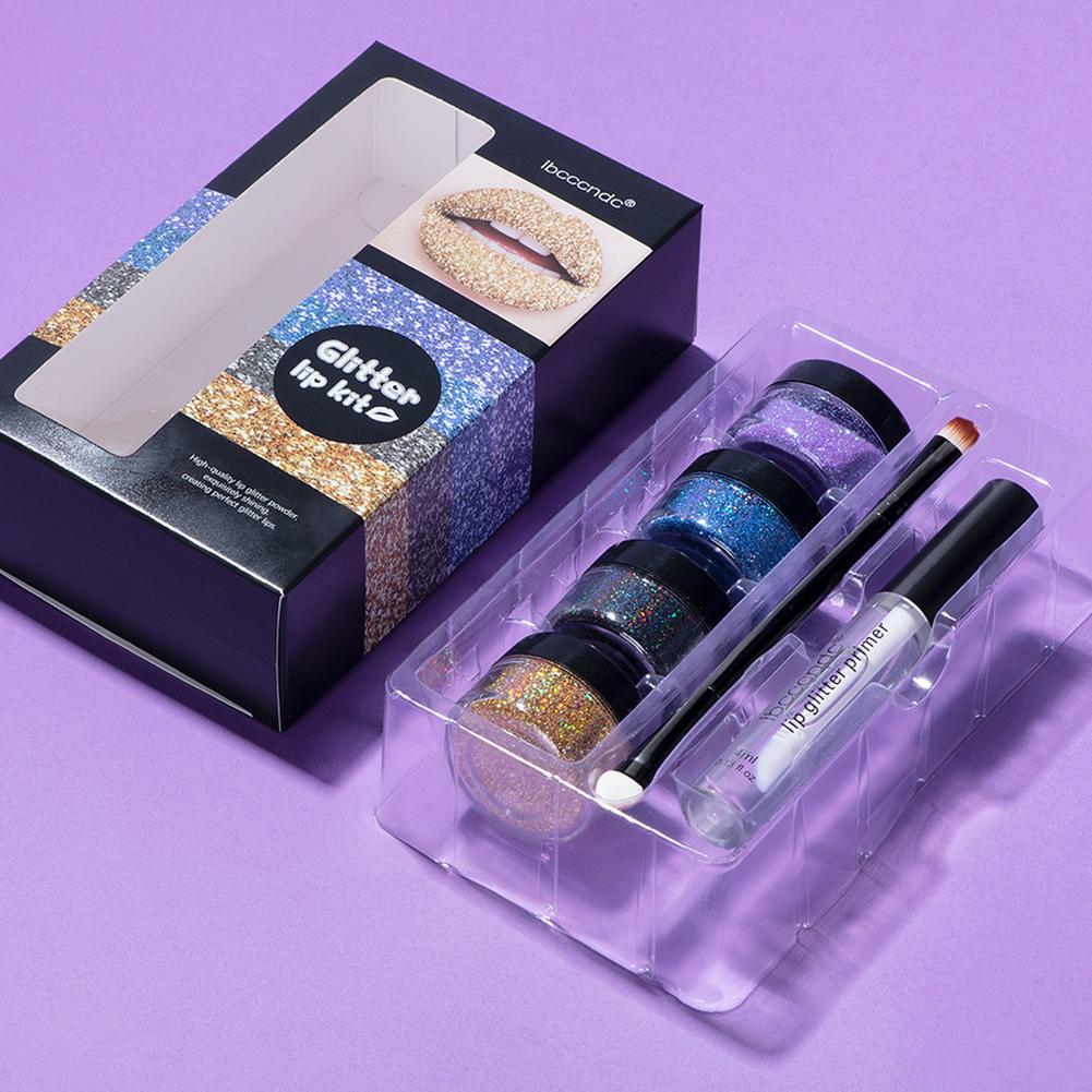 Batom Brilhante de Gloss Labial com Glitter DIY, à prova d'água - O Retalho
