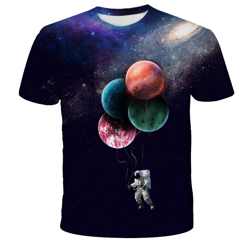 Camiseta astronauta com estampa digital - O Retalho