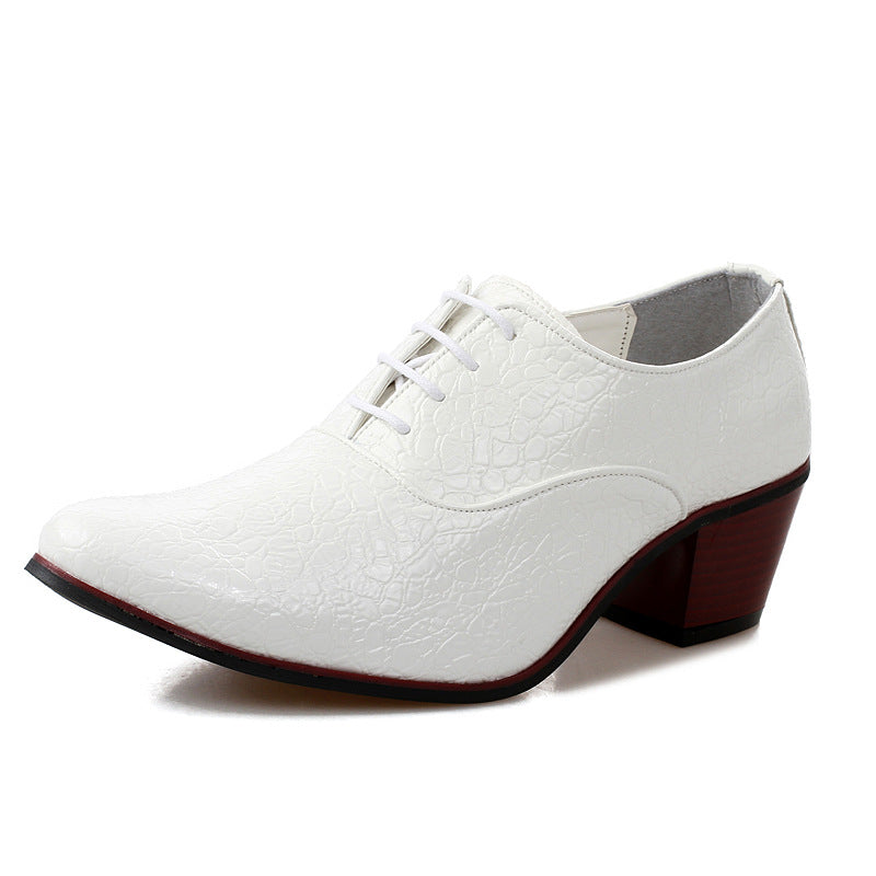 British Fashion Shoe Men Have Raised Pointy Tips - O Retalho