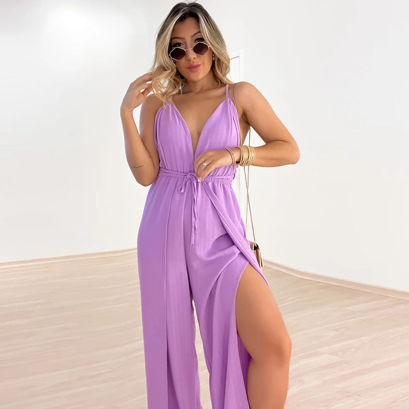 Macacão casual com alça para mulheres - O Retalho