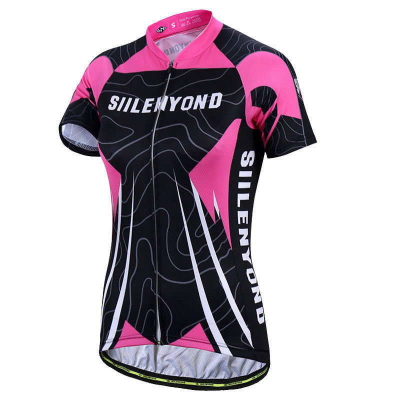 Conjunto de Roupa para Ciclismo com Manga Curta - Estilo Casual para Mulheres Ciclistas - O Retalho