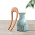 Green Ebony U-shaped Hairpin Ancient Style Modern Simple Hairstyle - O Retalho