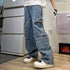 Jeans com franjas estilo hip hop para homens - O Retalho