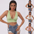 Crop top Decote Em V - O Retalho