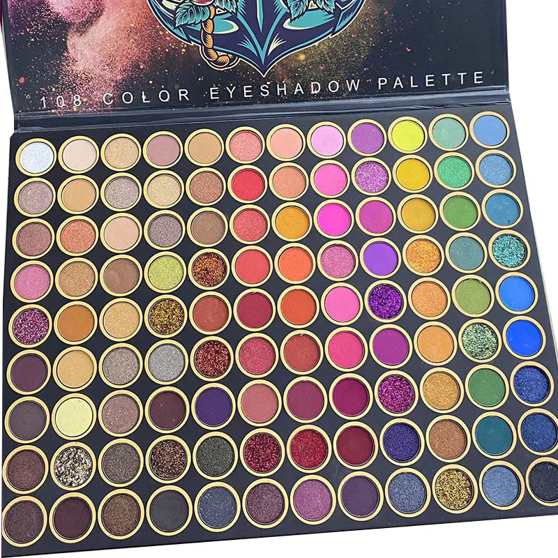 Placa de 108 cores para sombra de olhos à prova d'água - O Retalho
