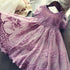 vestido de renda infantil de princesa - O Retalho