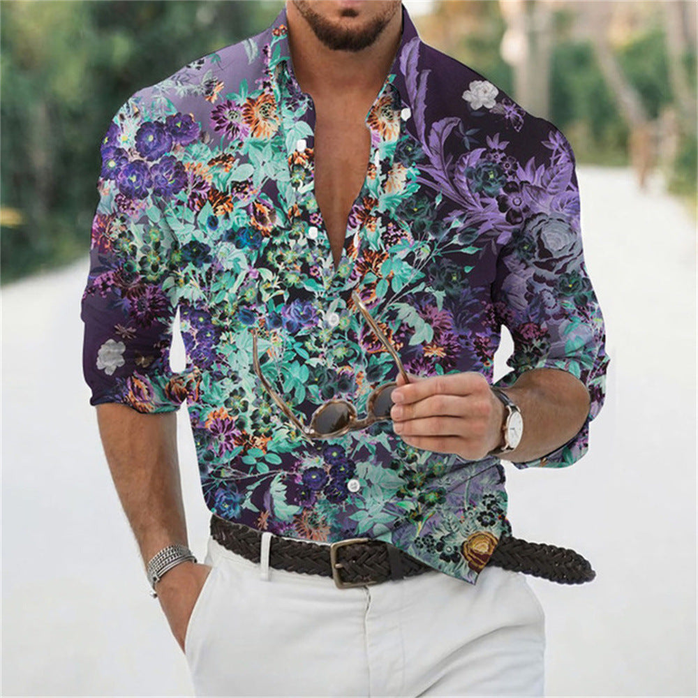 🌊Camisa Tropical Masculina Retrô - O Retalho