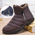 Botas de inverno para homens impermeáveis sapatos quentes com design de zíper - O Retalho