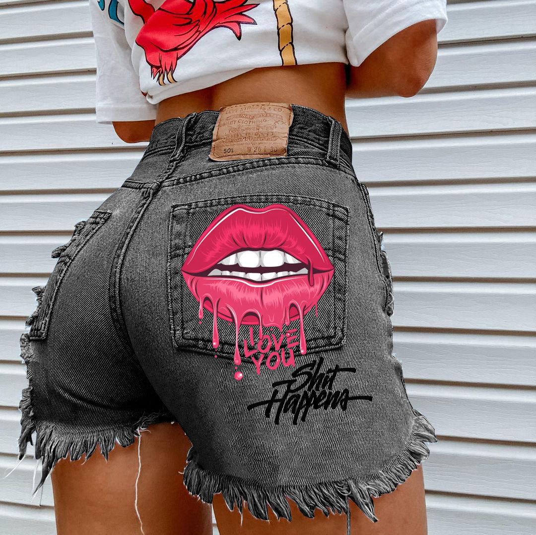 Calções Denim Rasgados para Mulheres - O Retalho