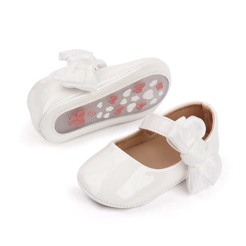 Sapatos infantis fofos de couro para meninas - O Retalho