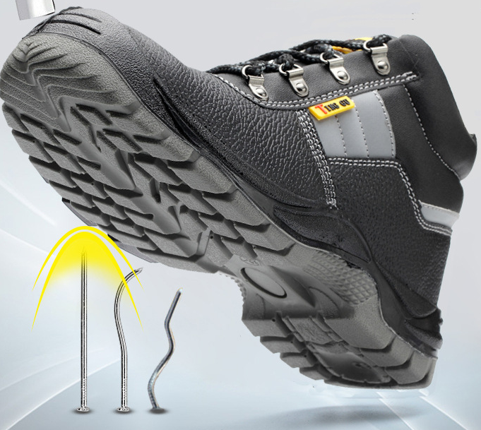 sapato ponta de aço inoxidável sapatos de proteção botas para homem - O Retalho