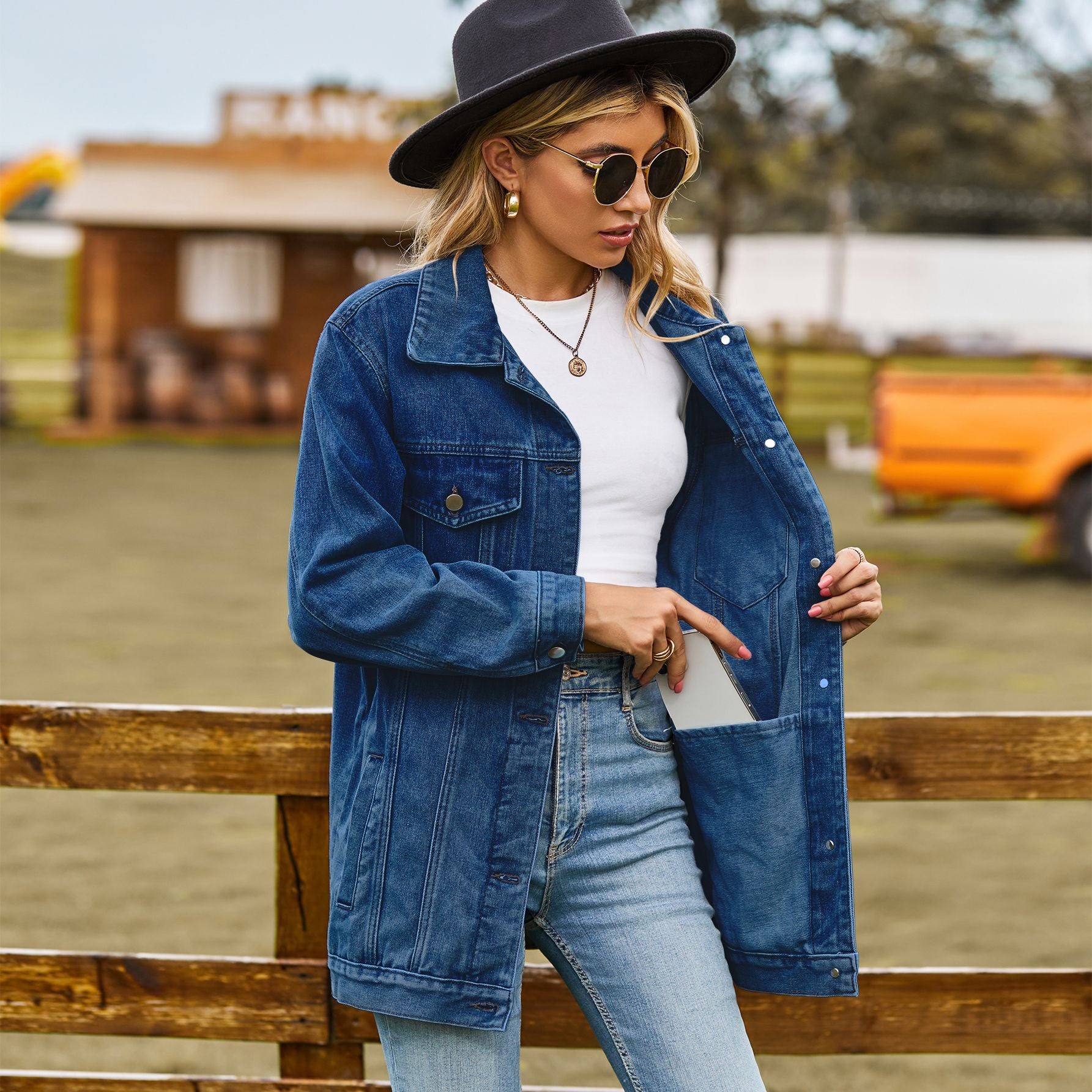 Versatile Classic Retro Classic Loose Denim Jacket - O Retalho