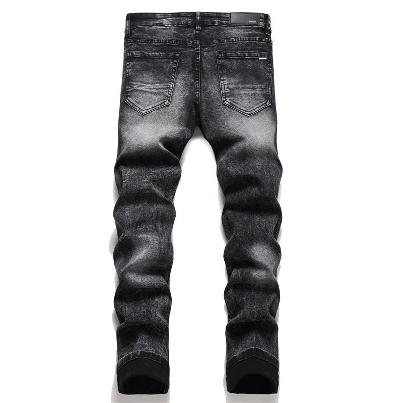 Calça Jeans Masculina Bordadas Estrela - O Retalho