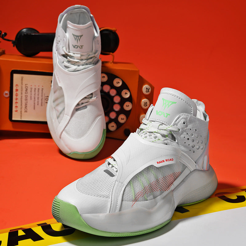 Tênis de basquete com sola grossa de velcro de alta qualidade para outono e inverno para homens - O Retalho