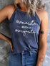 Camiseta Feminina de Colete Sem Mangas Estampada - O Retalho