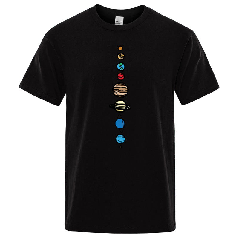 Camiseta Manga curta masculina estampada de gola redonda - O Retalho