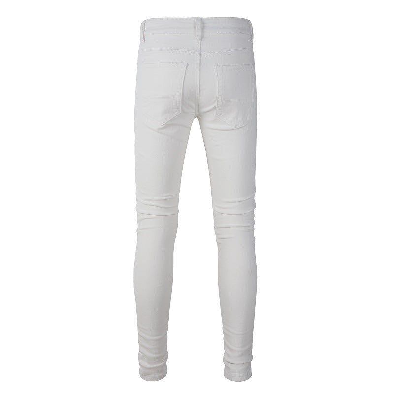 Women's High Street Ripped Stretch Slim Jeans - O Retalho