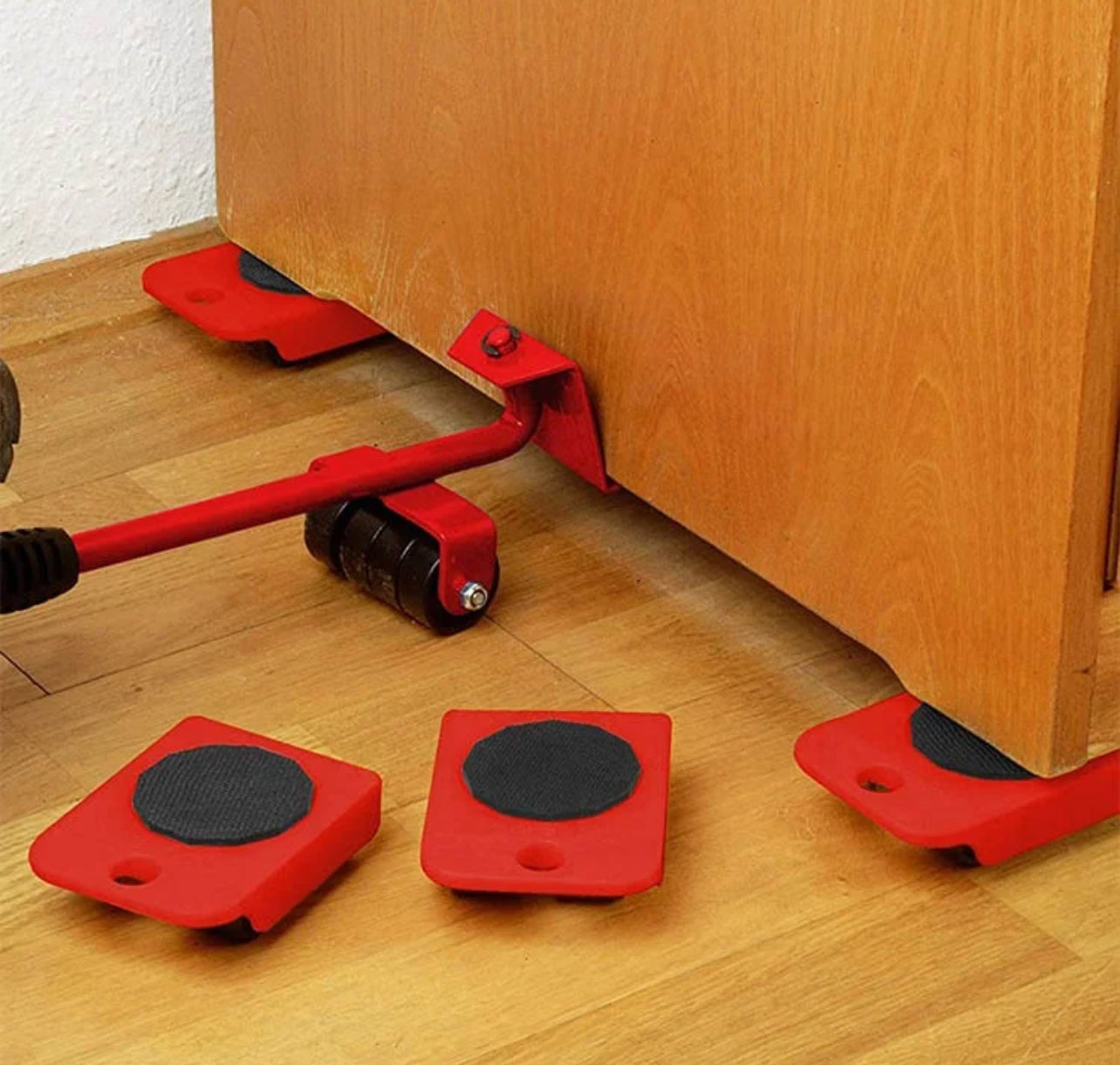 Kit de Elevação de Móveis - 5 Conjuntos Ferramentas Pesadas para Movimentação de Móveis em Carpetes com Sistema de Rolos - O Retalho
