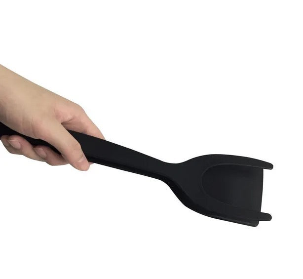 Espátula de Silicone Multifuncional 2 em 1 para Alimentos Antiaderente Clip de Comida para Torrada